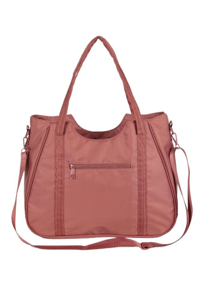 Bolsa Tote Média Transversal Náilon Up4you Rosa 6