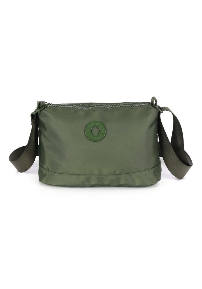 Bolsa Canoa Pequena Transversal Náilon Três Bolsos Up4you