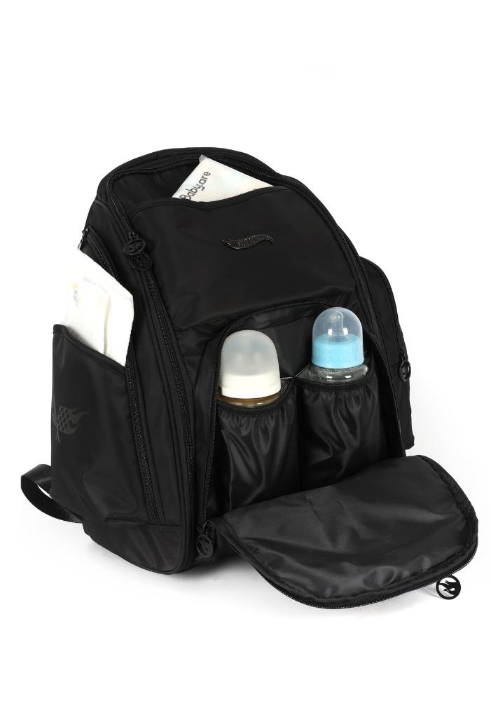 Mochila Maternidade Baby Bag Náilon Hotwheels Preto 8