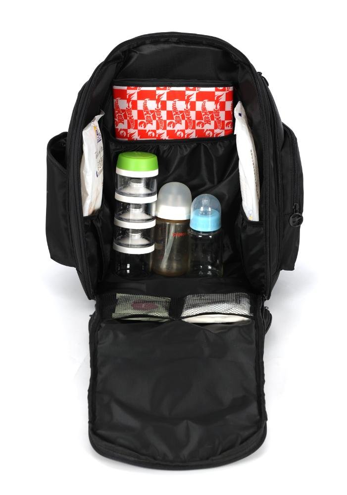 Mochila Maternidade Baby Bag Náilon Hotwheels Preto 9