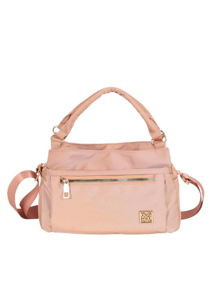 Bolsa Trapézio Pequena Transversal Náilon Duas Divisorias Up4you