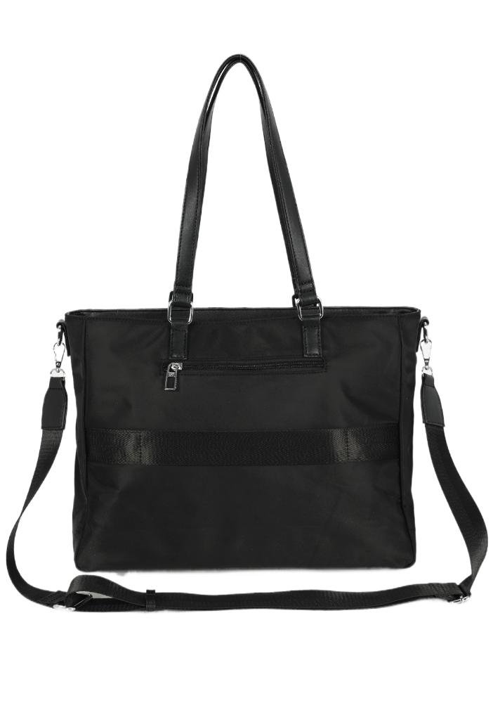 Bolsa Tote Grande Transversal Executiva Notebook Gash Preto 7