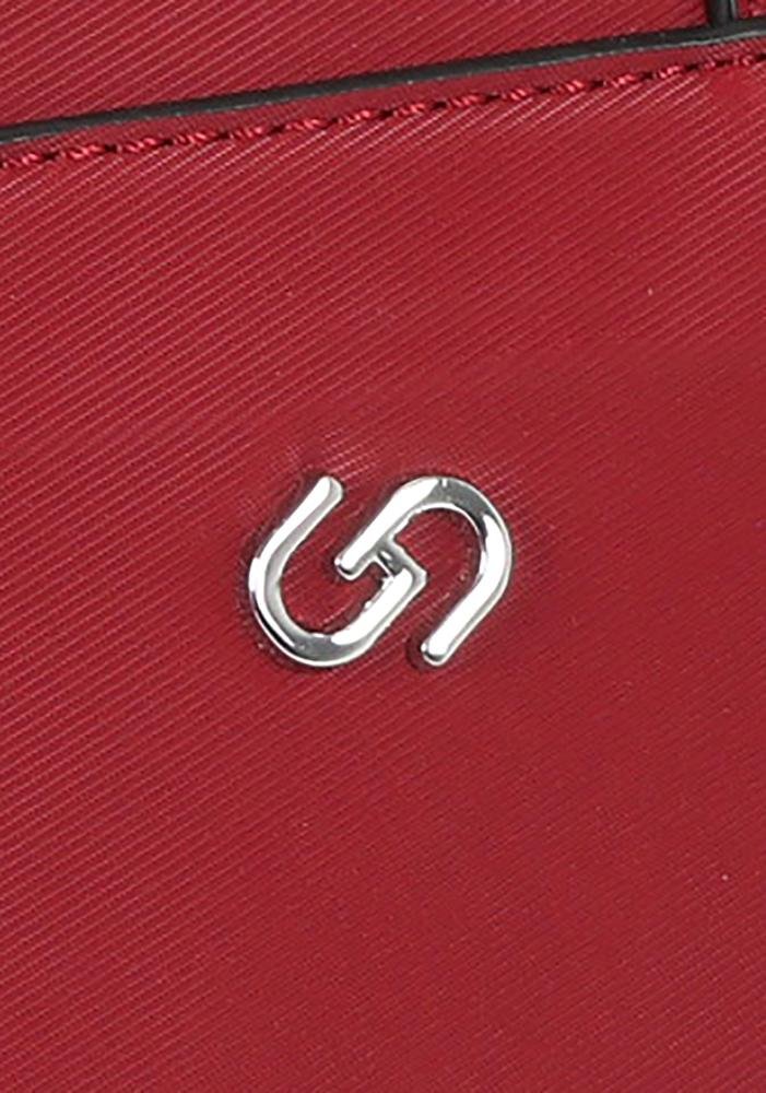 Mochila de Costas Pequena Feminina Executiva Notebook Gash Vermelho 5