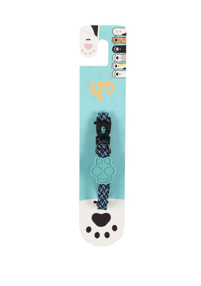 Coleira Pet PP em Poliéster Ajustável Up4You Azul 6