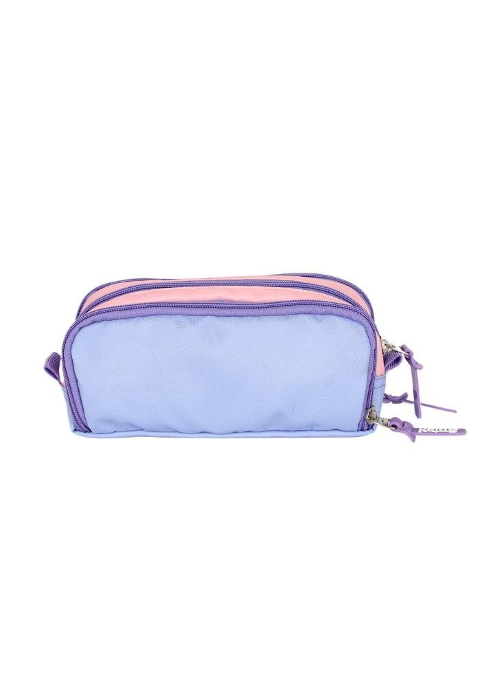 Estojo Triplo Infantil Médio Stitch Disney Roxo 4