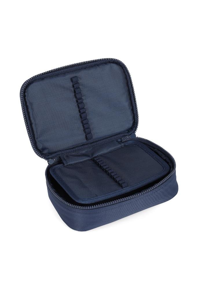 Estojo Box Juvenil Médio 100 pens Náilon Mate Up4you Azul 3