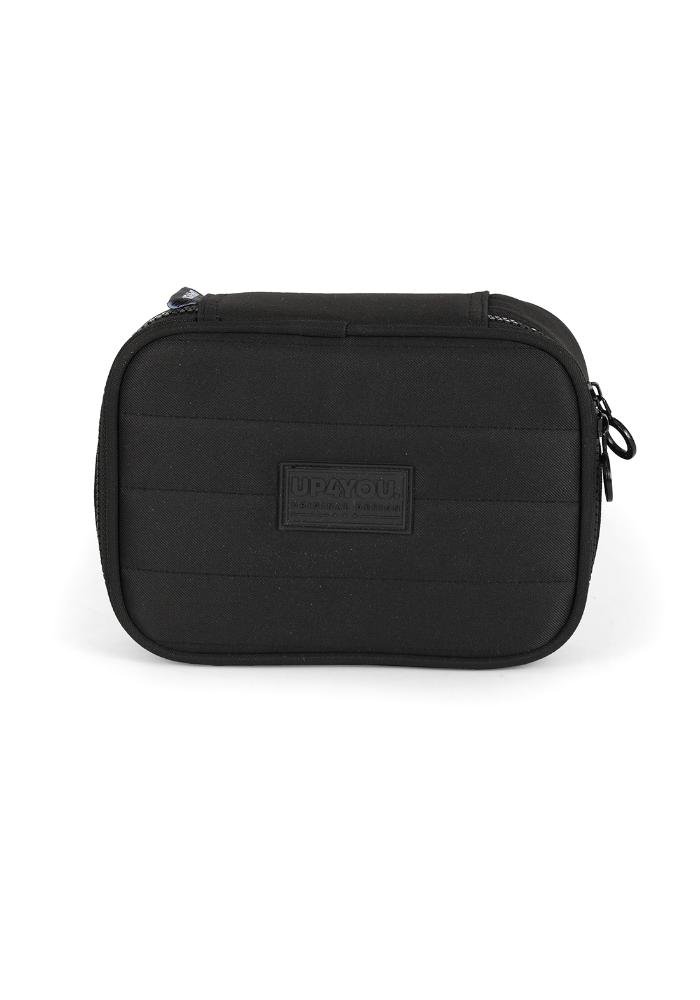 Estojo Box Juvenil Médio 100 pens Náilon Mate Up4you Preto 1