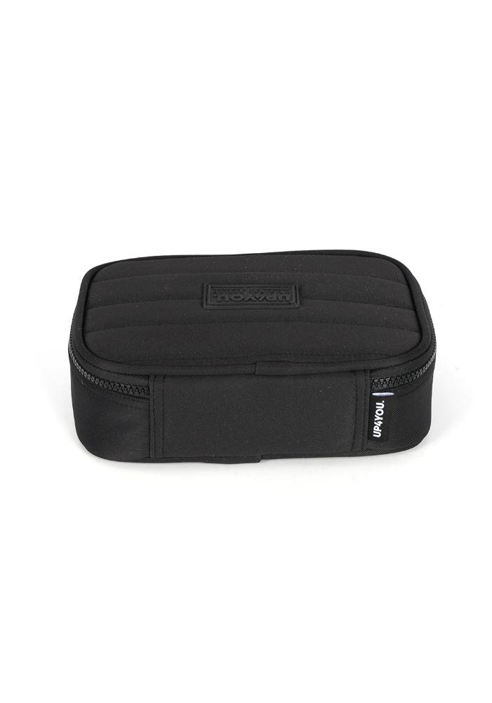 Estojo Box Juvenil Médio 100 pens Náilon Mate Up4you Preto 6