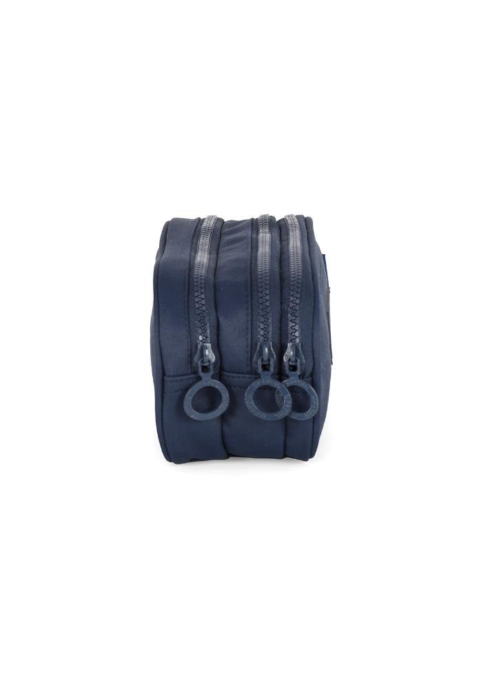 Estojo Triplo Juvenil Médio Náilon Mate Up4you Azul 4