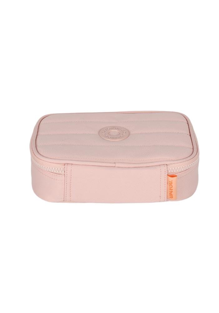 Estojo Box Juvenil Médio 100 pens Náilon Mate Up4you Salmão 5