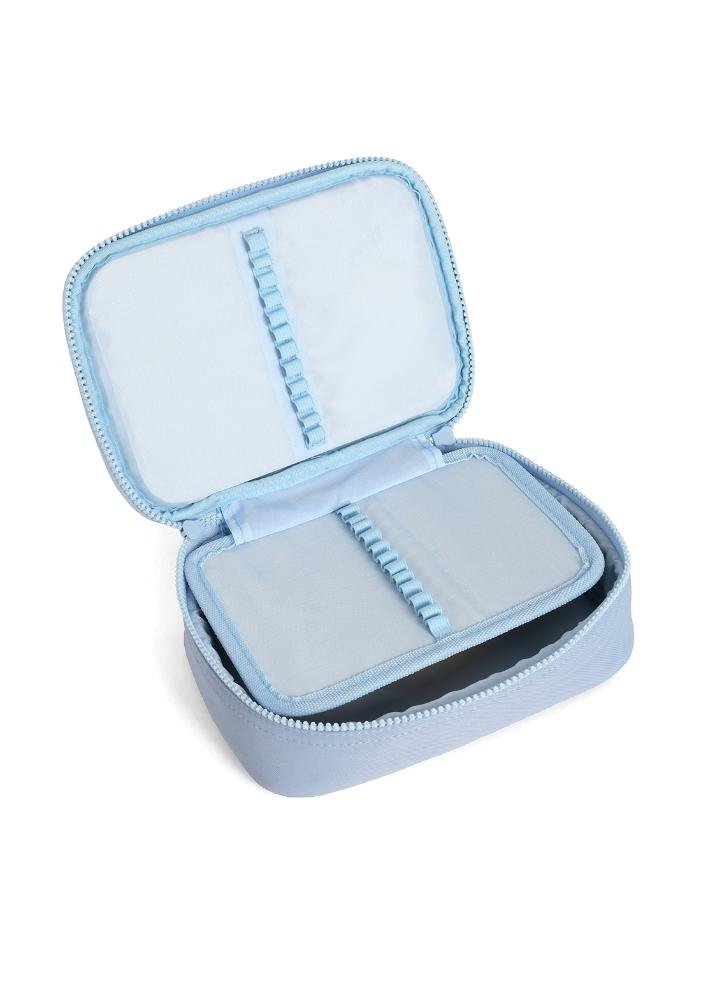 Estojo Box Juvenil Médio 100 pens Náilon Mate Up4you Azul 3