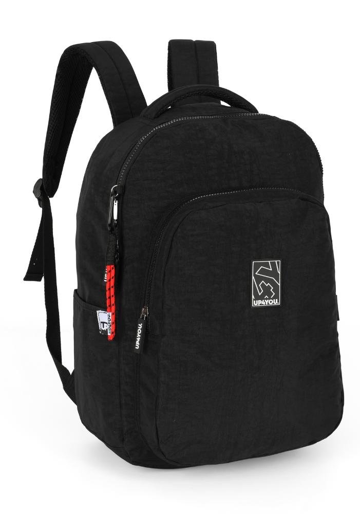 Mochila de Costas Média Juvenil Crinkle 4Y Básica Up4you Preto 2