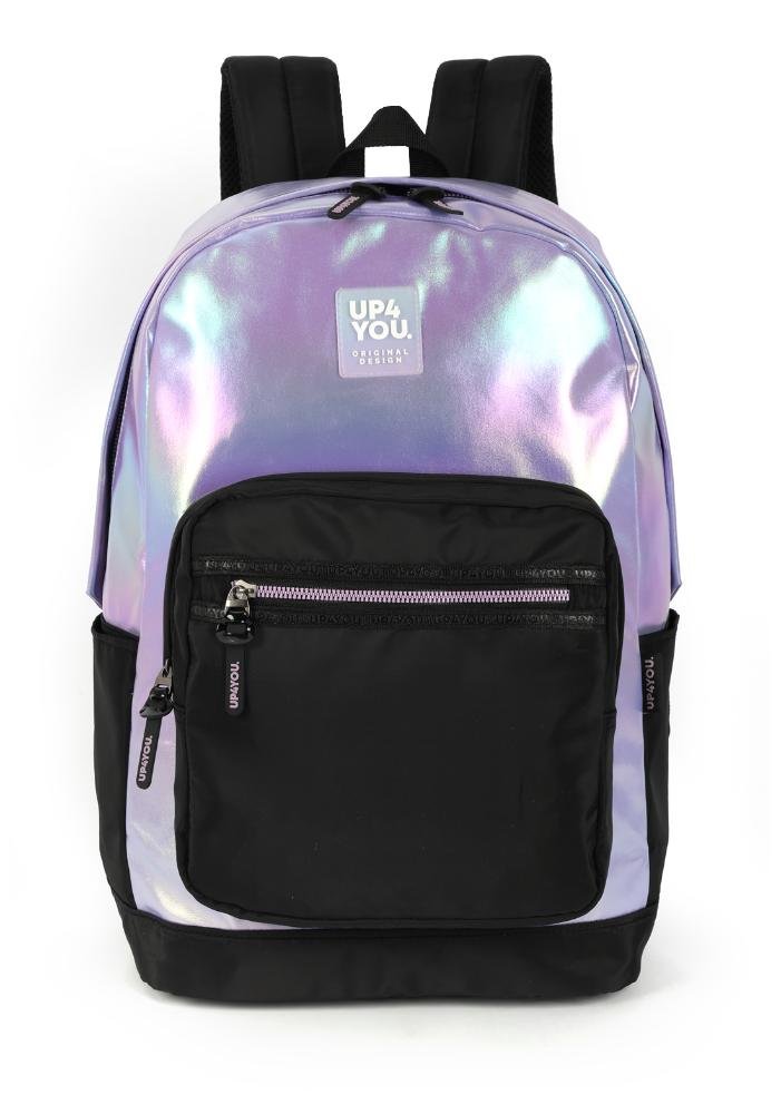 Mochila de Costas Média Juvenil Básica Glitter Up4you