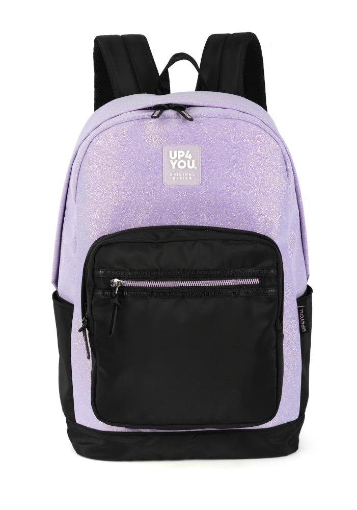 Mochila de Costas Média Juvenil Básica Glitter Up4you
