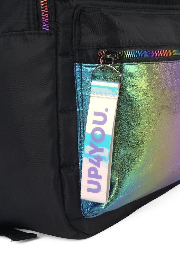 Mochila Colored Holográfica Up4you  Preto 6