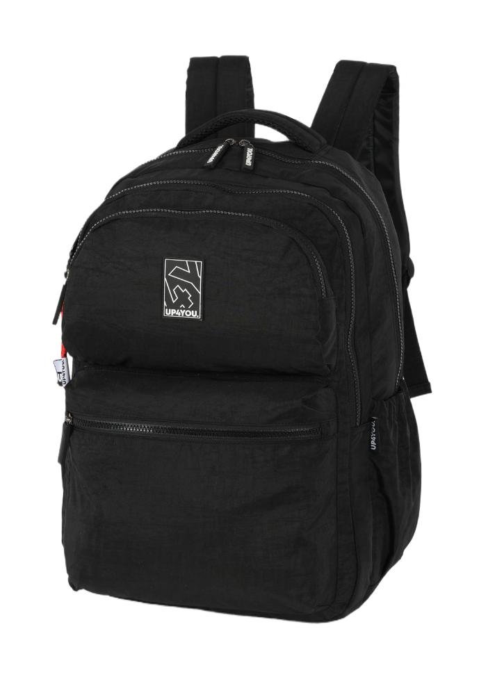 Mochila de Costas Grande Juvenil Crinkle 4Y Notebook Up4you Preto 2