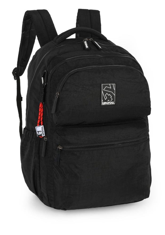 Mochila de Costas Grande Juvenil Crinkle 4Y Notebook Up4you Preto 3
