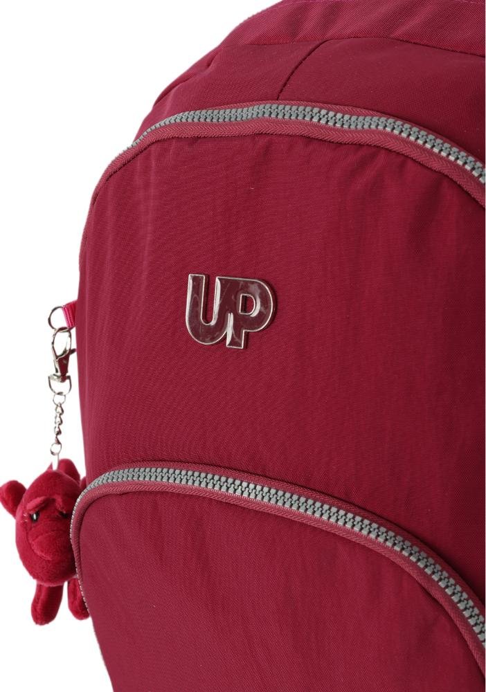 Mochila de Costas Média Juvenil Crinkle Clássica Dino Notebook Up4you Vinho 3