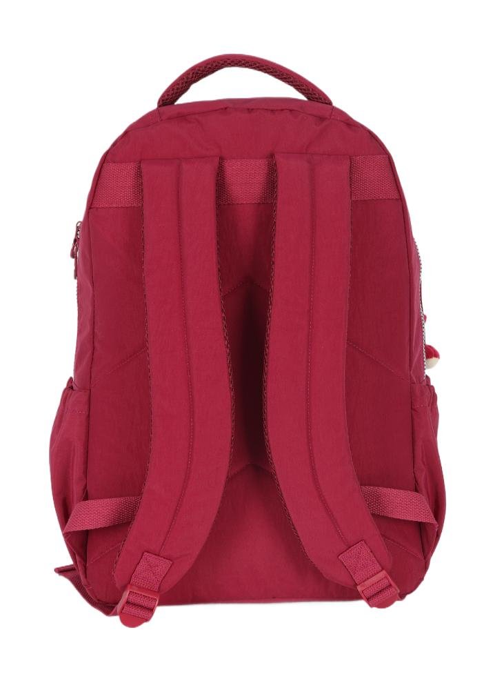 Mochila de Costas Média Juvenil Crinkle Clássica Dino Notebook Up4you Vinho 10