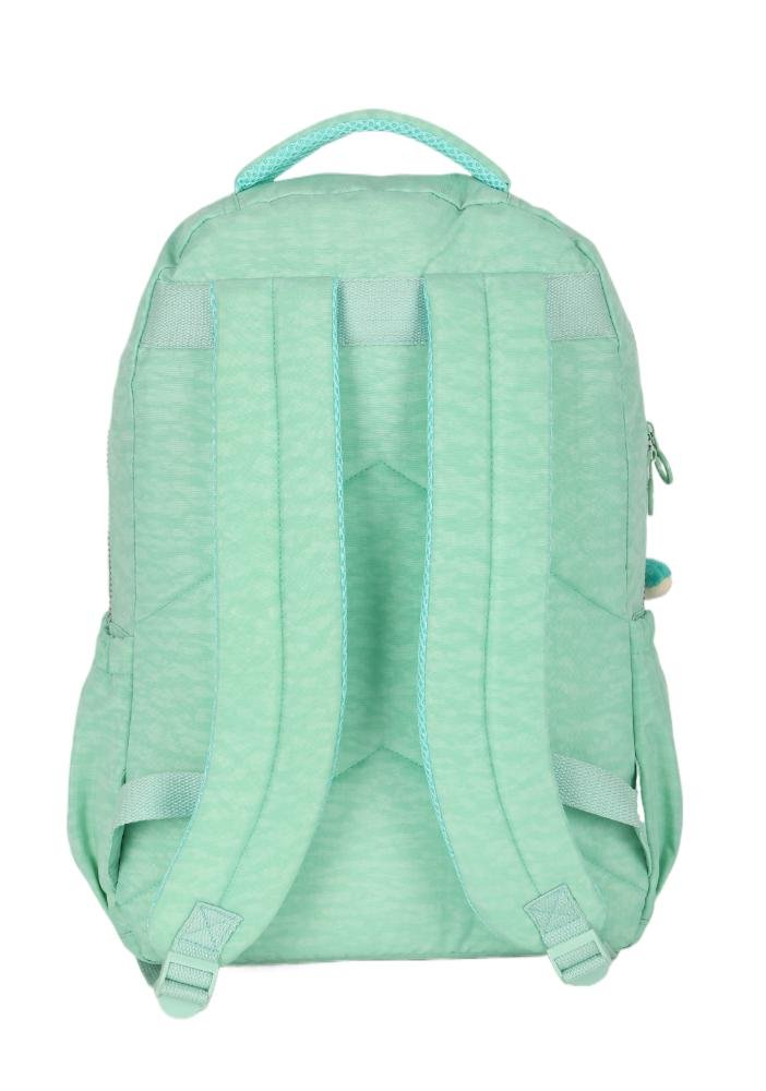 Mochila de Costas Média Juvenil Crinkle Clássica Dino Notebook Up4you Verde 5