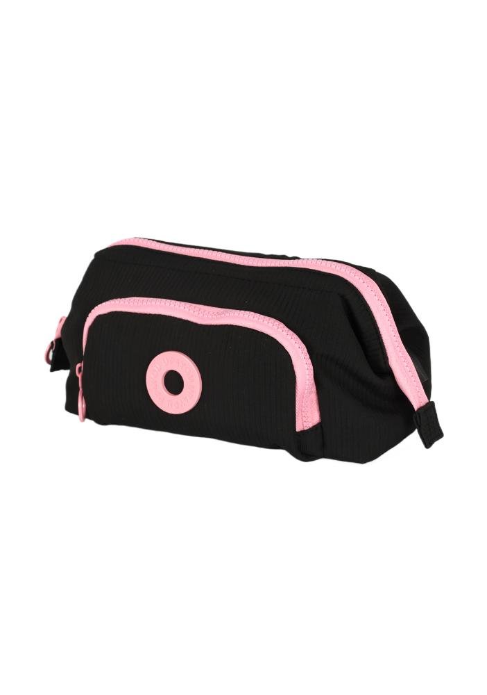 Necessaire Pequena Juvenil com Bolso Luara Up4you Preto/Rosa 2