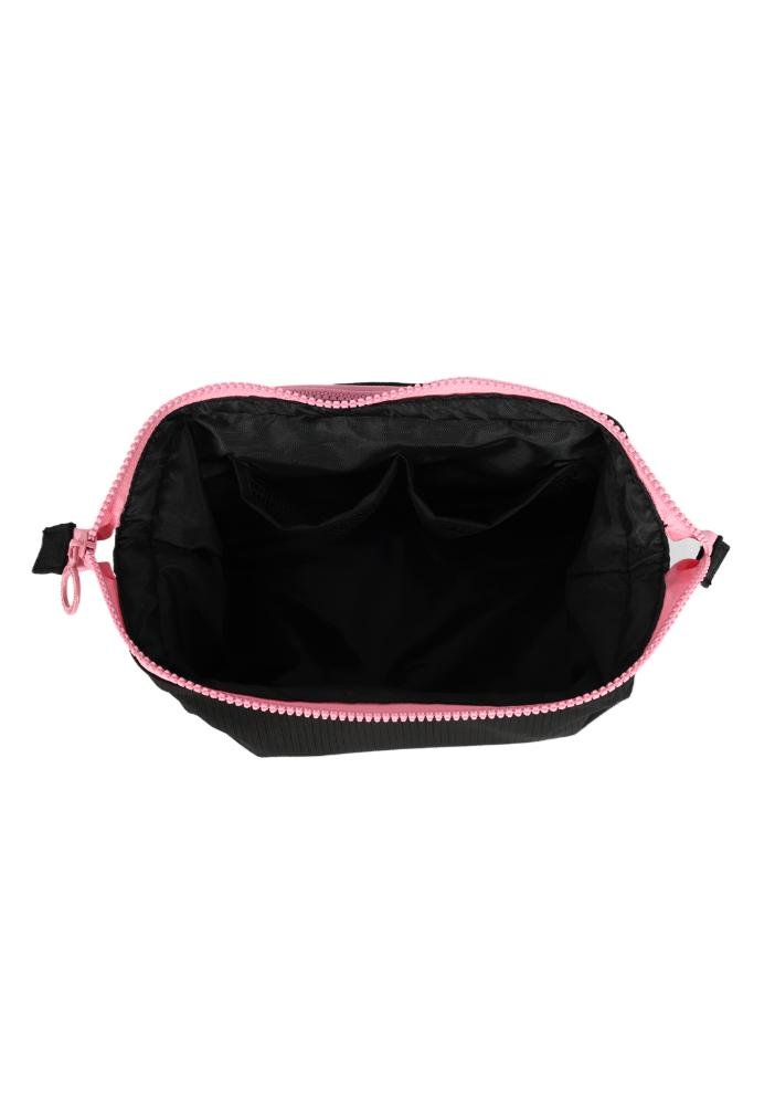 Necessaire Pequena Juvenil com Bolso Luara Up4you Preto/Rosa 4