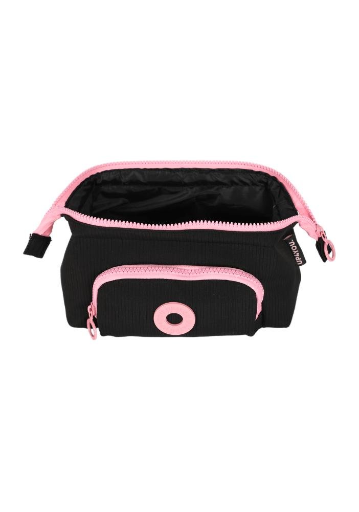 Necessaire Pequena Juvenil com Bolso Luara Up4you Preto/Rosa 6