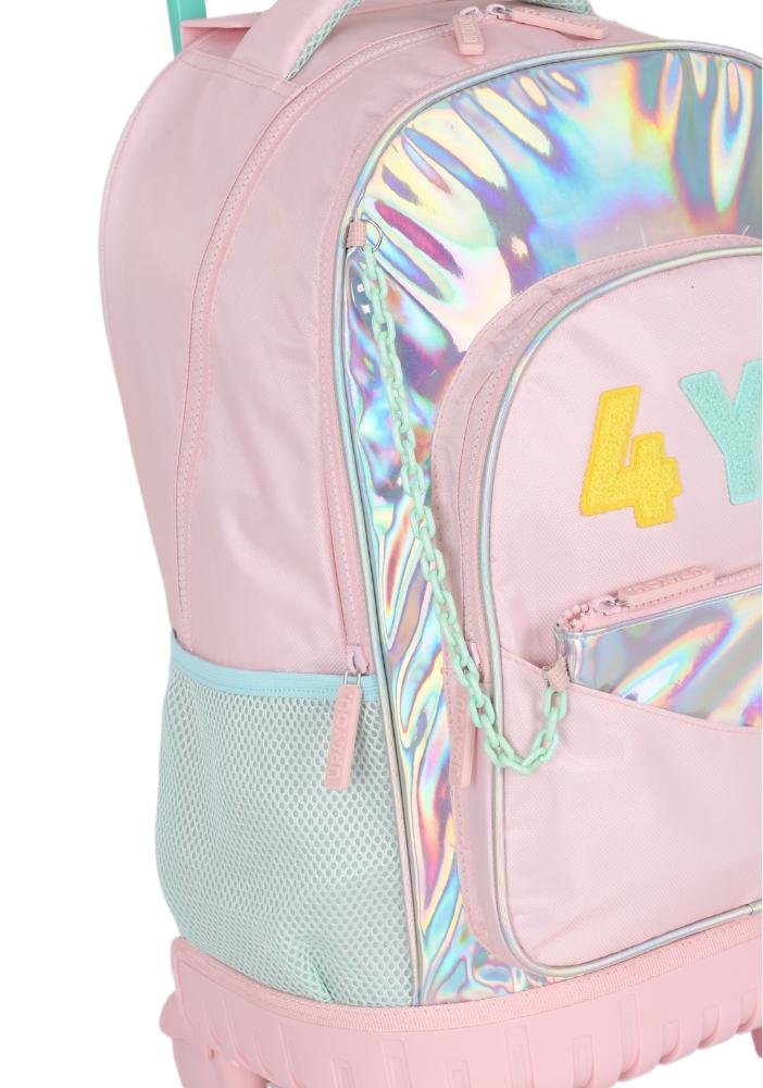 Mochila de Rodinha Up4you Rainbow Rosa 3