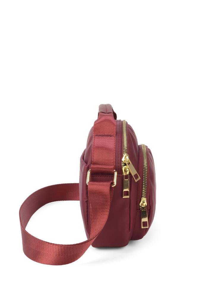 Bolsa Pasta Pequena Transversal Náilon Executiva Up4you Vinho 5