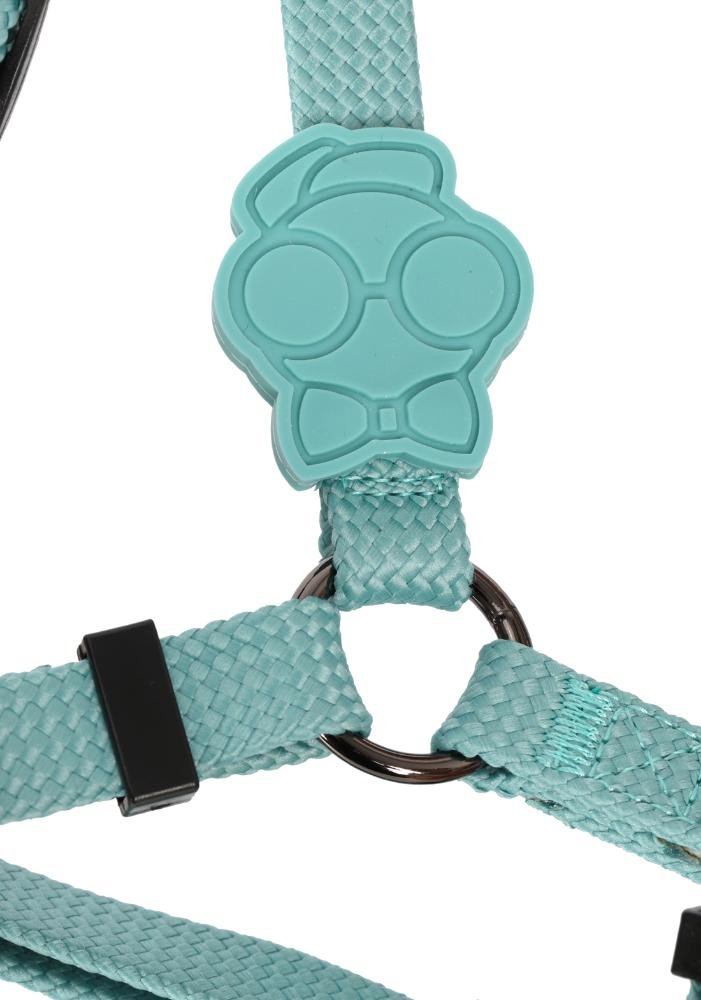 Peitoral Pet Médio Ajustável em Poliéster Solids Up4you Verde 3
