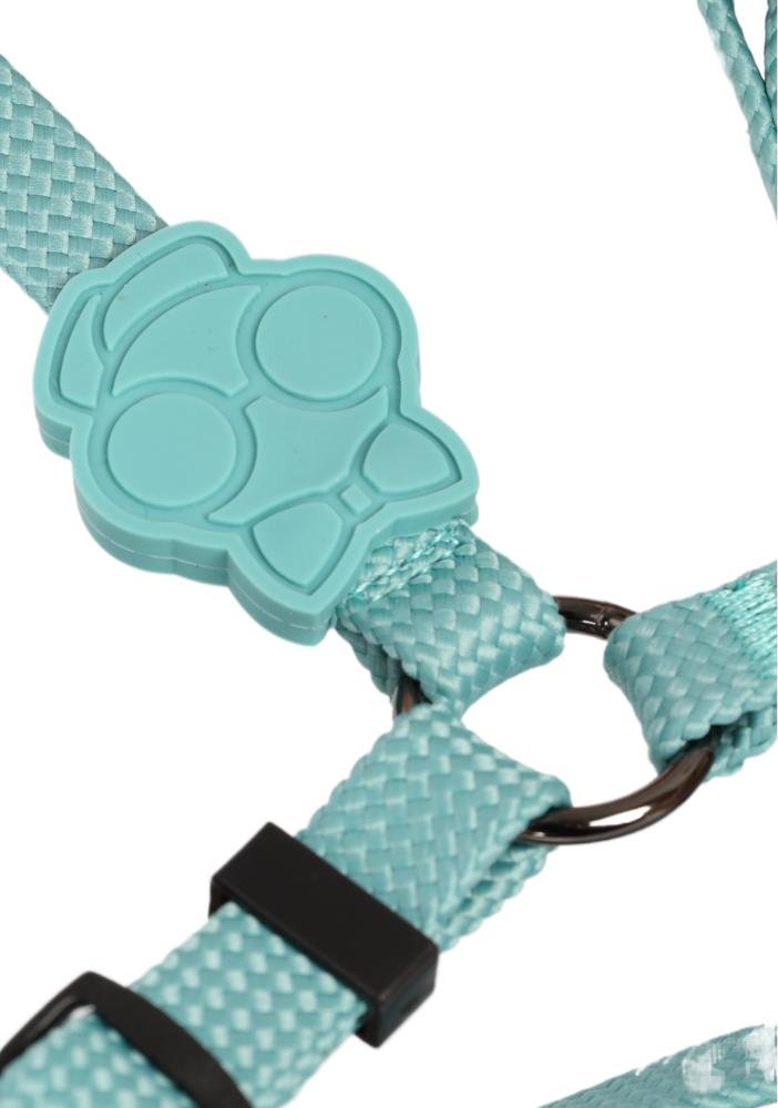 Peitoral Pet Médio Ajustável em Poliéster Solids Up4you Verde 4