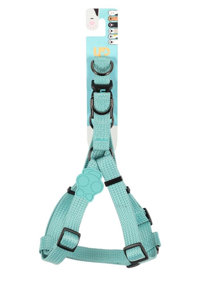 Peitoral Pet Médio Ajustável em Poliéster Solids Up4you Verde 5