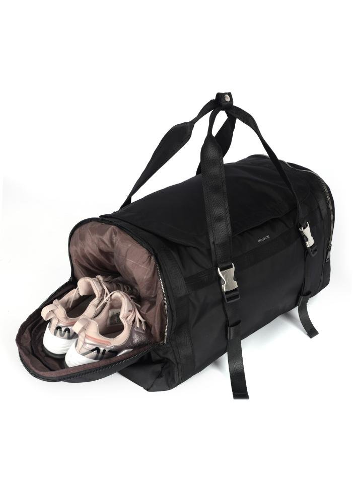 Sacola Grande Transversal Náilon Flex Executiva Up4you Preto 2