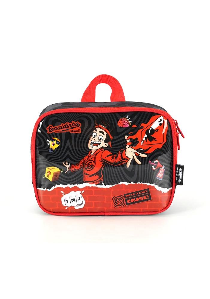 Lancheira Escolar Infantil Média de Costas Enaldinho Vai com Tudo Up4you