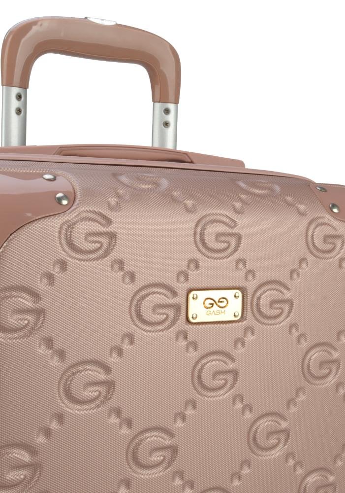 Mala de Viagem Bordo ABS Casual Lion Rodas 360 Gash Rose 5