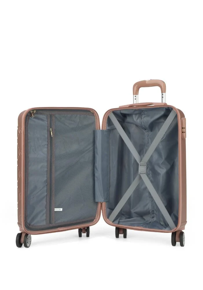 Mala de Viagem Bordo ABS Casual Lion Rodas 360 Gash Rose 6