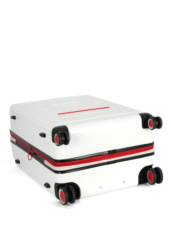 Mala de Viagem Grande Juvenil ABS Strike Expansiva TSA Rodas 360 Up4you Branco 4