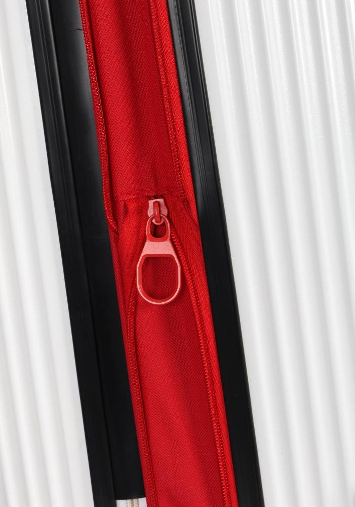 Mala de Viagem Grande Juvenil ABS Strike Expansiva TSA Rodas 360 Up4you Branco 6