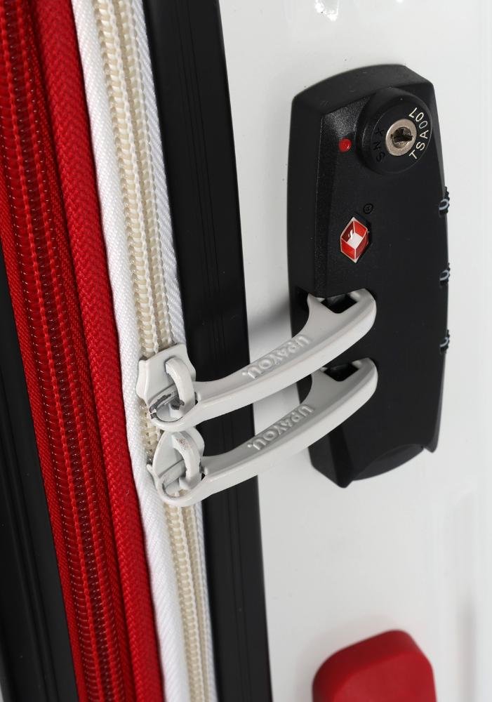 Mala de Viagem Grande Juvenil ABS Strike Expansiva TSA Rodas 360 Up4you Branco 7