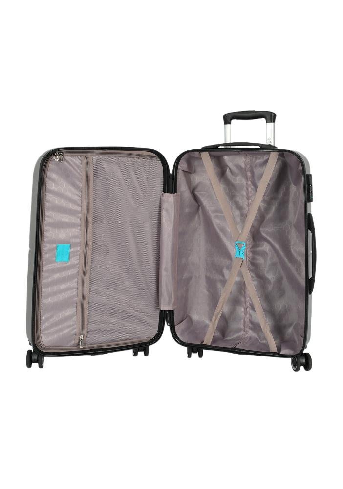 Mala de Viagem Grande ABS Pop Rodas Duplas 360 Up4you Prata 3