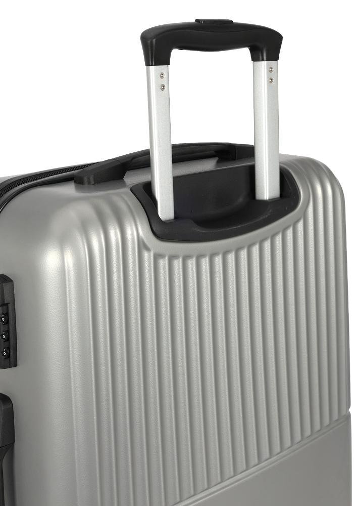 Mala de Viagem Grande ABS Pop Rodas Duplas 360 Up4you Prata 4