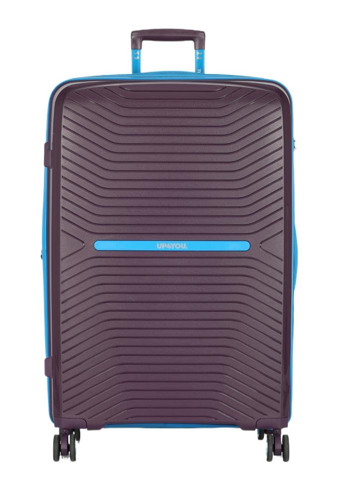 Mala de Viagem Grande Polipropileno Jade Expansiva Rodas 360 Up4you Roxo 2