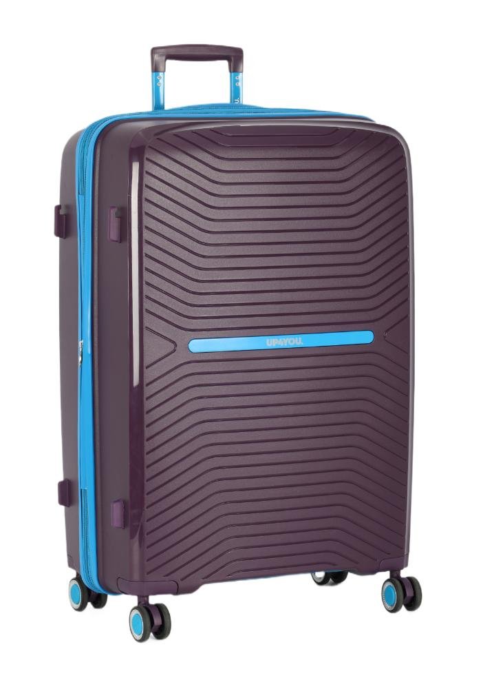 Mala de Viagem Grande Polipropileno Jade Expansiva Rodas 360 Up4you Roxo 3