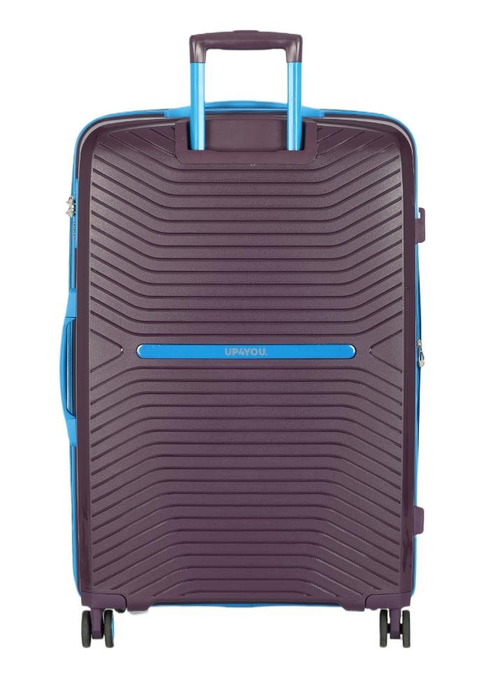 Mala de Viagem Grande Polipropileno Jade Expansiva Rodas 360 Up4you Roxo 4