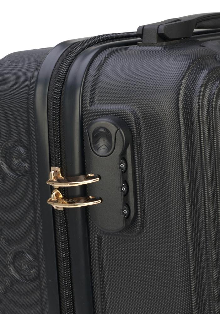 Mala de Viagem Média ABS Casual Lion Rodas 360 Gash Preto 5