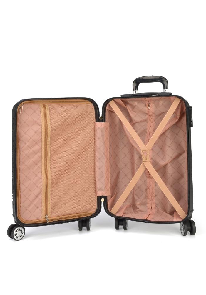 Mala de Viagem Média ABS Casual Lion Rodas 360 Gash Preto 7