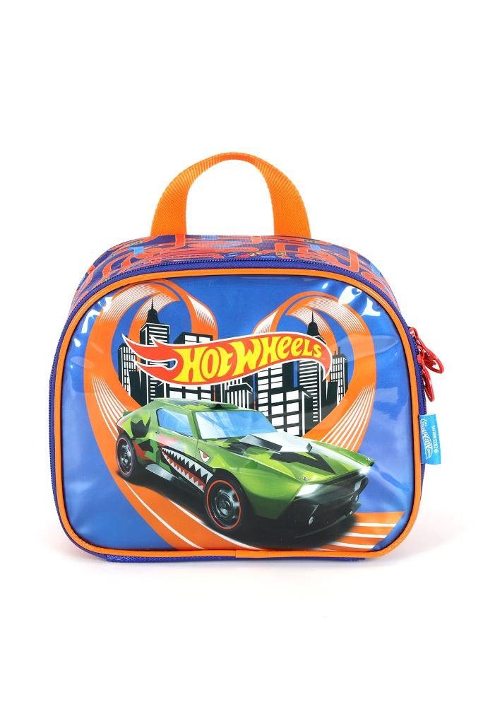 Lancheira Escolar Infantil Pequena de Costas Hotwheels