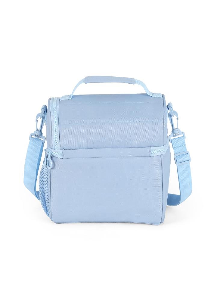 Lancheira Escolar Juvenil Média Náilon Mate Up4you Azul 4