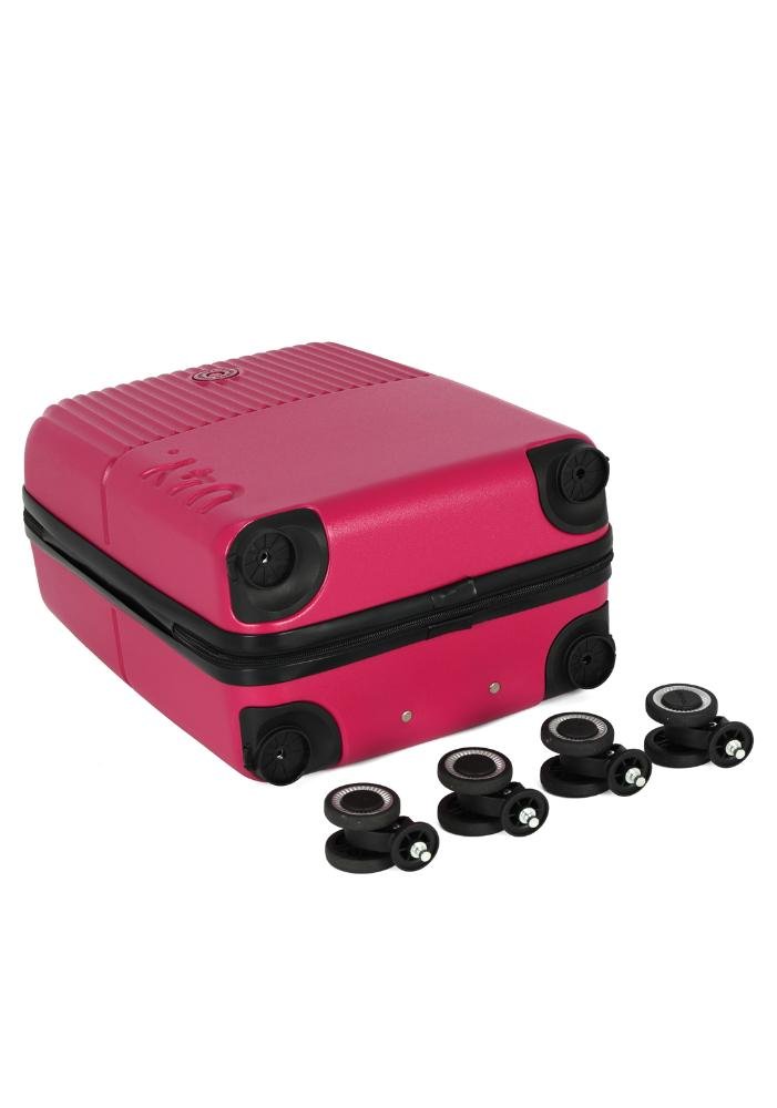 Mala de Viagem Bordo ABS Pop Rodas Duplas Removiveis Up4you Vinho 11