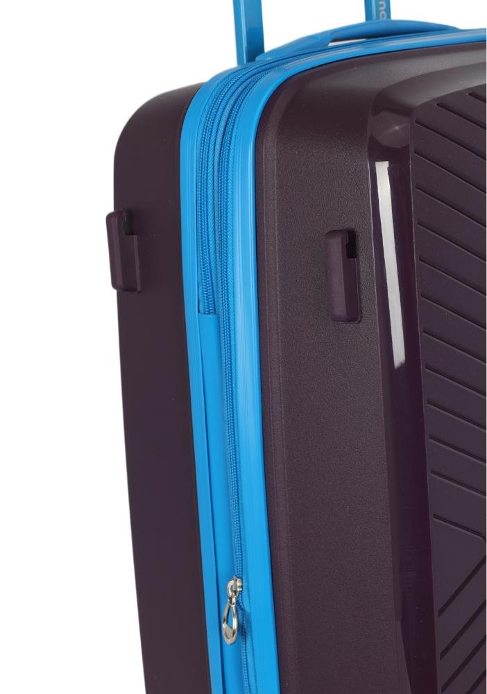 Mala de Viagem Média Polipropileno Jade Expansiva Rodas 360 Up4you Roxo/Azul 7